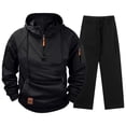 thumbnail image 1 of Squevariel Men's Tracksuits Athletic 2 Piece Set 1/4 Zipper Casual Jogging Suit Gym Sportswear, 1 of 5