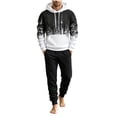 thumbnail image 1 of Squevariel Sweatsuits for Men 2 Piece Printed Tracksuit Set Hoodie Athletic Long Sleeve Suit Set Men's Casual Outfits, 1 of 5