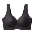 thumbnail image 1 of Squevariel Women Push Up Bra Solid Color Lightweight Bra Wireless Wide Strap Breathable Everyday Bra, 1 of 5