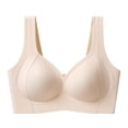 thumbnail image 1 of Squevariel Women Push Up Bra Solid Color Lightweight Bra Wireless Wide Strap Breathable Everyday Bra, 1 of 6