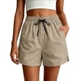 thumbnail image 1 of Squevariel Women's Athletic Shorts Quick Dry Ice Silk Shorts Drawstring Elastic Waist Lightweight Shorts with Pockets, 1 of 6