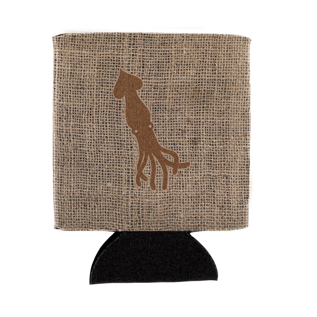 Squid Burlap and Brown BB1096 Can or Bottle Hugger