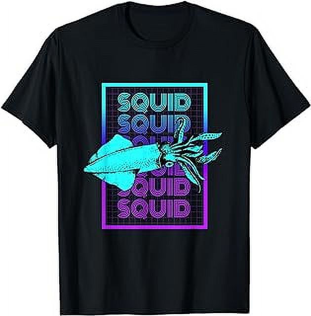 Squid Calamari Vintage Retro Squid T-Shirt - Walmart.com