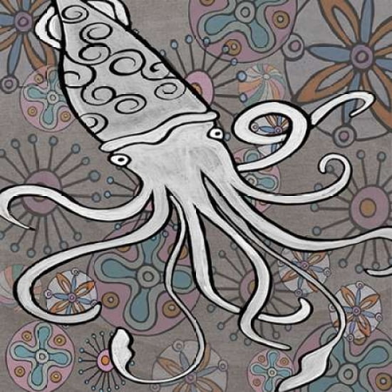 Squid Canvas Art - Shanni Welsh (24 x 24)