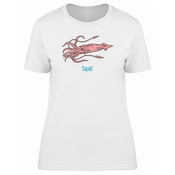 Squid Colored  Sketch. T-Shirt Men -Image by Shutterstock, Male 3X-Large