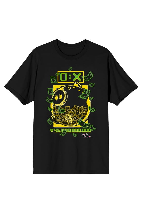 Squid Game $45B Won Men's Black Short Sleeve Tee-Medium