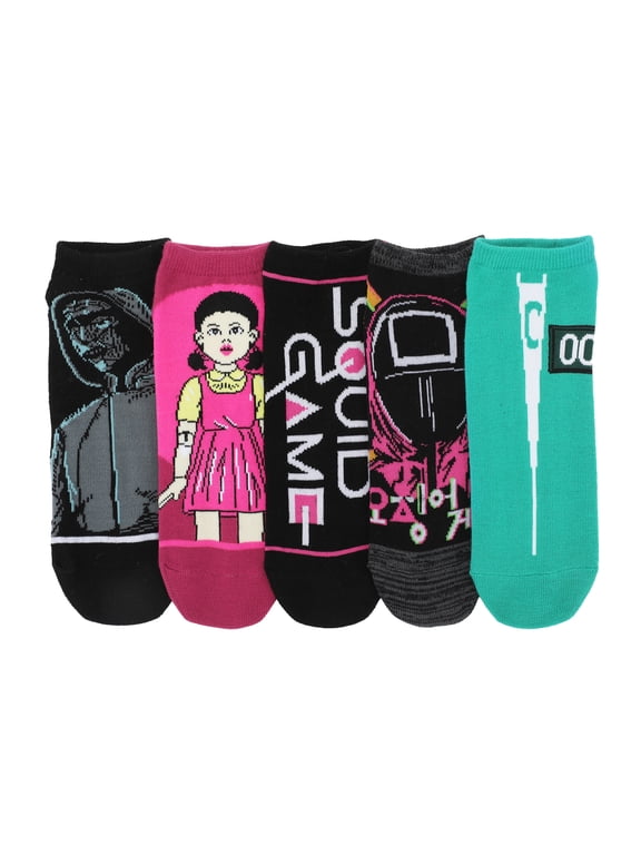 Squid Game Icons Women's 5-Pair Ankle Socks