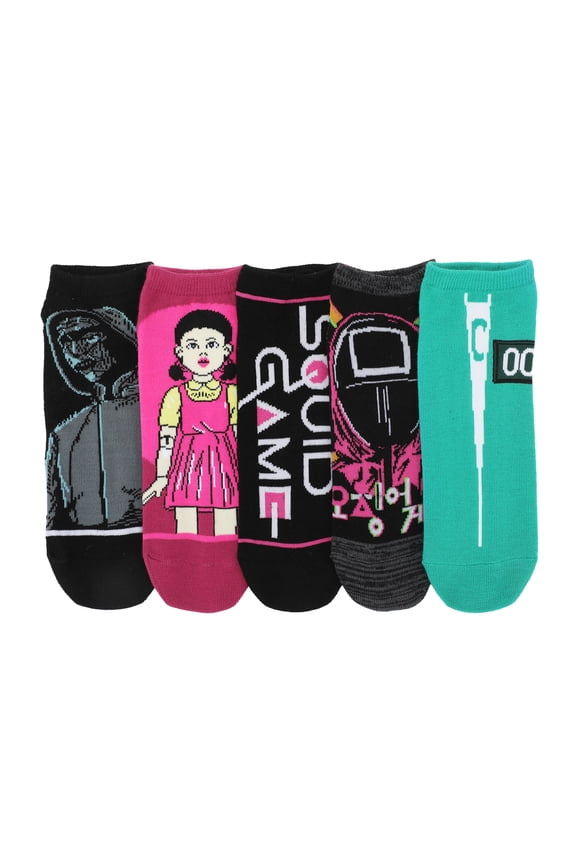 Squid Game Icons Women's 5-Pair Ankle Socks