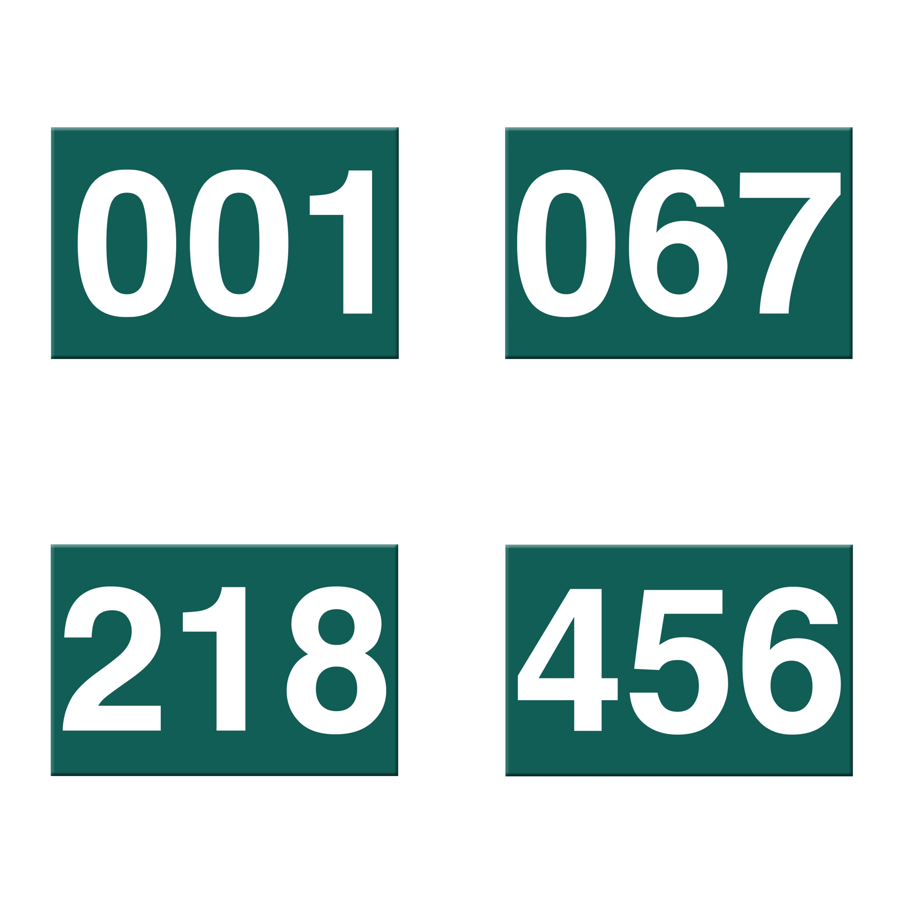 Squid Game Netflix Player Number Set Includes 4 Collectible