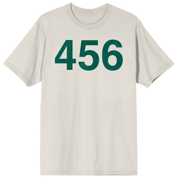 Squid Game Number 456 on Sand Short Sleeve Adult T-Shirt-XXL
