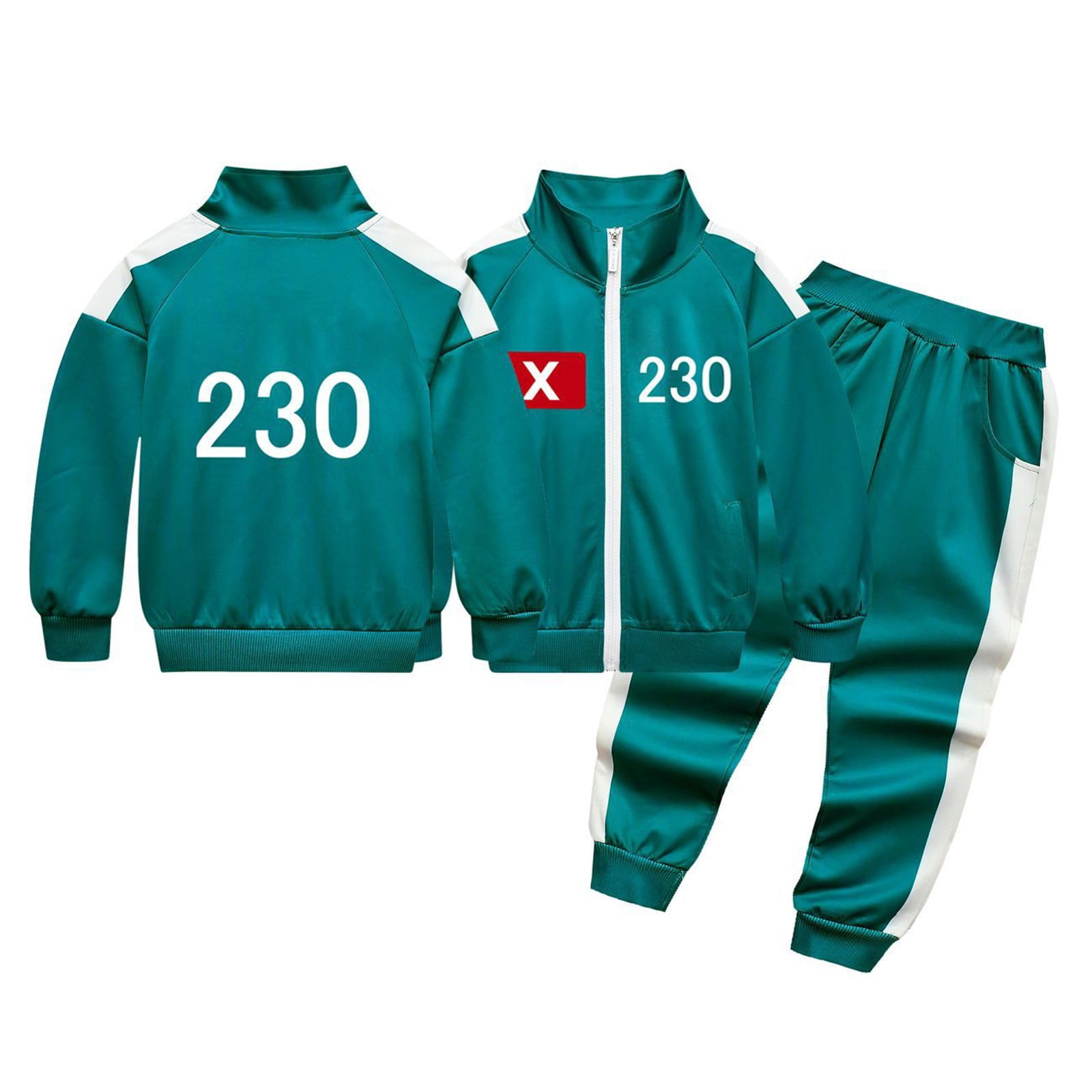 Squid Game Outfit 230 Kids, Squid Game Cosplay Set Tracksuit