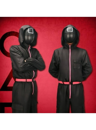 Netflix Squid Game Triangle Guard Mask Adult Black Netflix Squid Game Triangle Guard Mask Adult Black