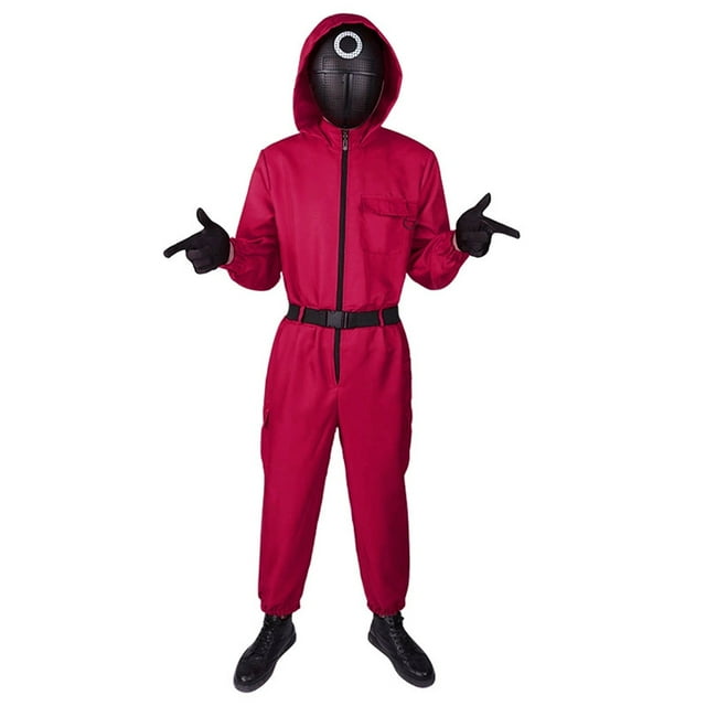 Squid Game Suit - Unisex Red Squid Game Jumpsuit Zip Up Outfit ???Child ...
