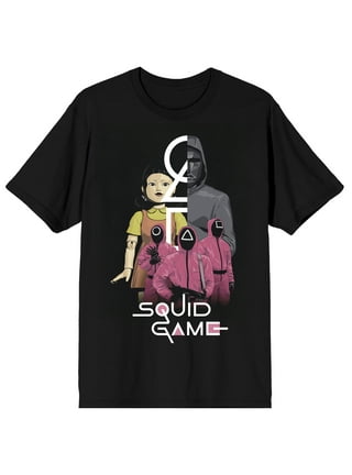 WAU X SQUID GAME/○△□ Graphic T-Shirt/ユニセックス WAU X SQUID GAME] Cartoon Dyed T-Shirt - 후아유닷컴