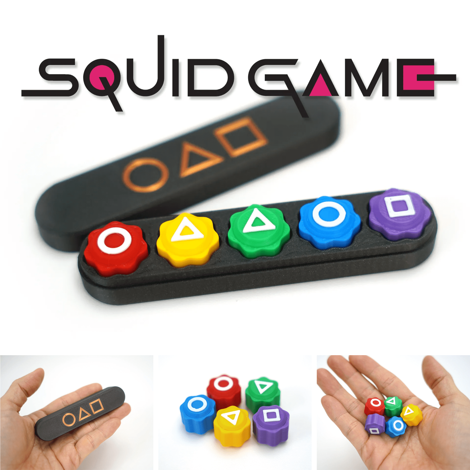 Squid-Game Toys Jebi Chagi, Gong-Gi, Biseokchigi, Paeng-Y Gonggi Game