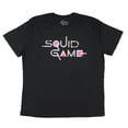 thumbnail image 1 of Squid Game Women's Circle Square Triangle Logo Design Graphic Print T-Shirt, 1 of 3