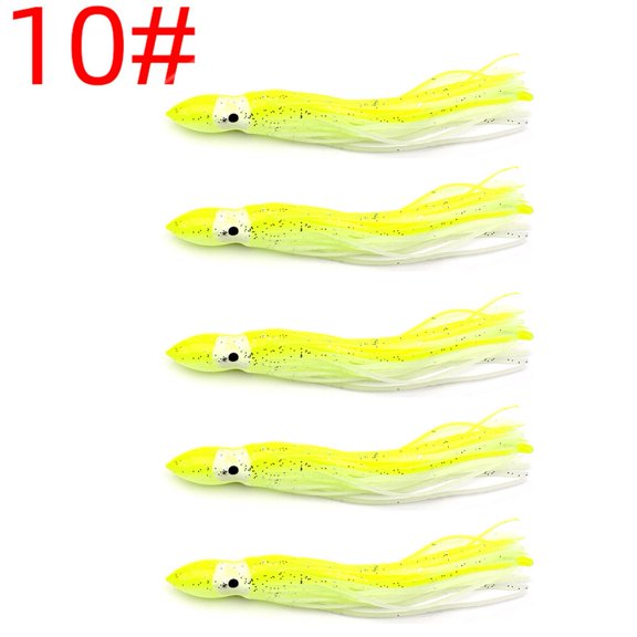 Squid Lure Soft Bait Luminous Octopus Bait Squid Octopus Soft 12Cm Sea Fishing 18 Fangkenuo