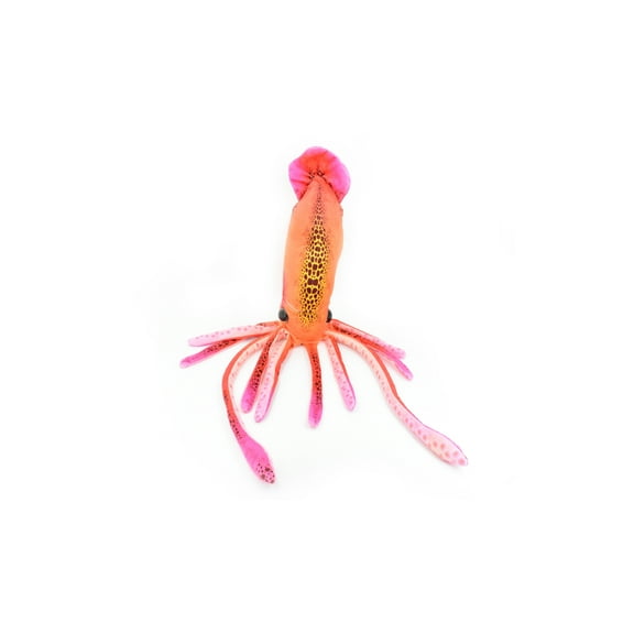 Squid, Orange, Stuffed Animal, Educational, Plush Realistic Figure, Lifelike Model, Replica, Gift, 28" F3426 B358