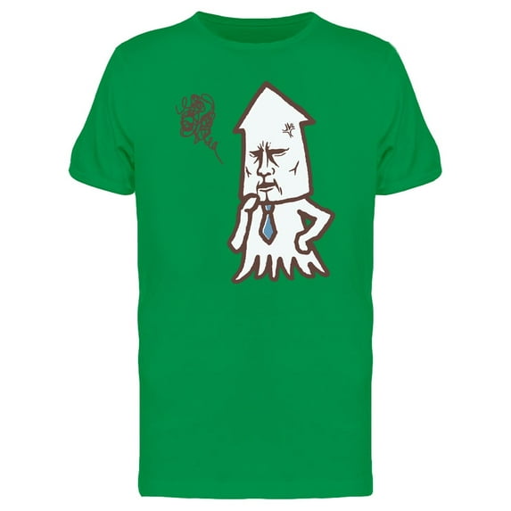 Squid Thinker Man Doodle Tee Men's -Image by Shutterstock