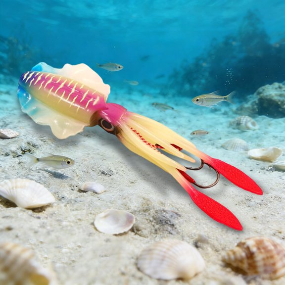 Squid Trap Luminous Soft Rigged 15cm 55 6g Trolling Suitable For Grouper Sea And Mackerel (8 Styles)