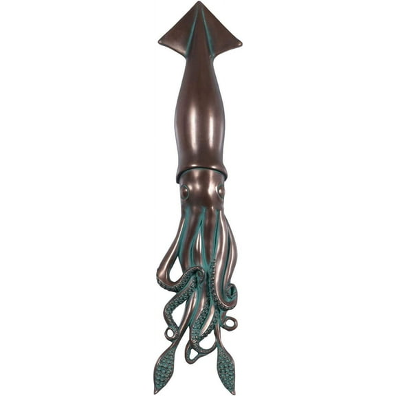 Squid Wall Decor Bronze Nautical tropical