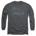 thumbnail image 1 of Squidbillies Krystal Long Sleeve Adult 18/1 T-Shirt Charcoal, 1 of 1