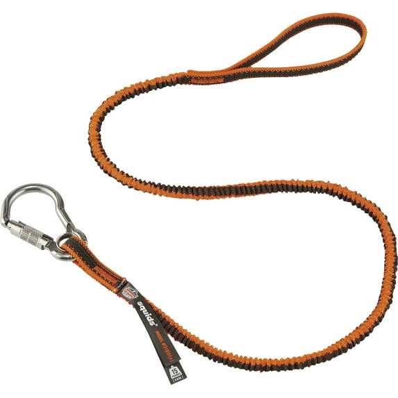 Ergodyne 3101F(x) Tool Lanyard, Stainless-Steel Carabiner + Loop, 15lbs / 6.8kg