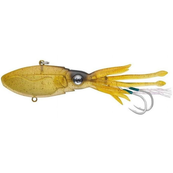 Nomad Design Squidtrex Mini Squid Lure - 55mm, Green Gold Gizzy, 2"