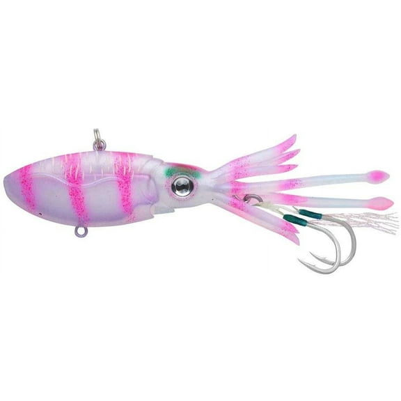 Nomad Design Squidtrex Mini Squid Lure - 85mm, Pink Tiger, 3 1/3"