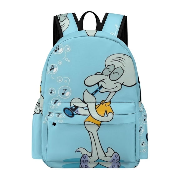 Squidward Cute Anime Travel And Hiking Backpack 42x30x15cm