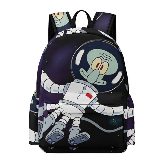 Squidward Cute Anime Travel And Hiking Backpack 42x30x15cm