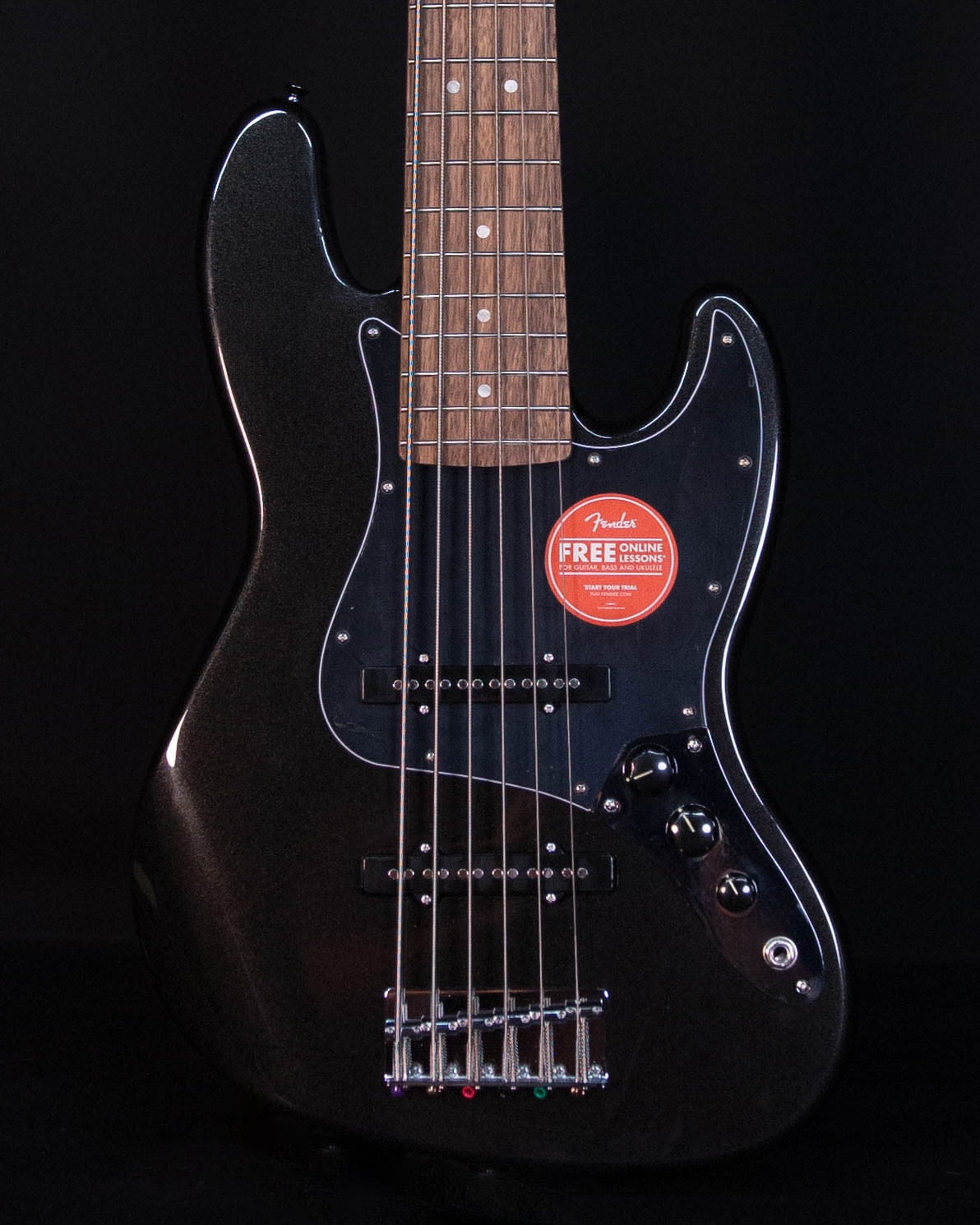Squier Affinity Jazz Bass VI, Laurel FB, Black Metallic