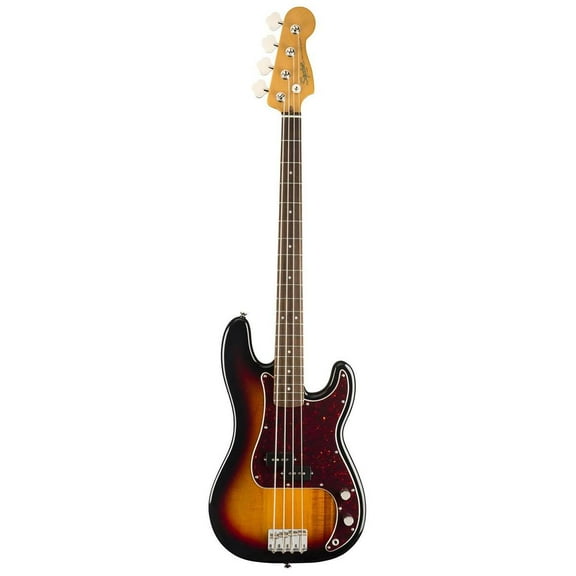 Squier Classic Vibe '60s Fretted 4-String Solid Body Bass Guitars 3-Color Sunburst