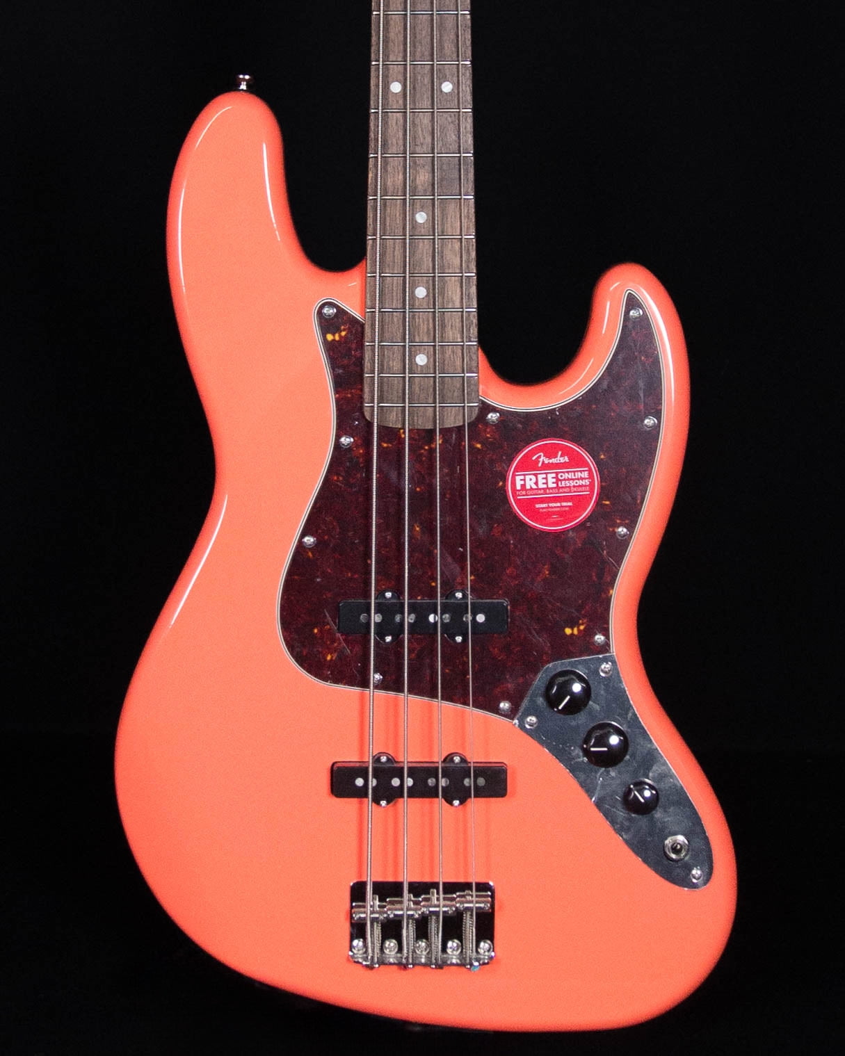 Squier Classic Vibe 60s Jazz Bass, Laurel FB, Tahitian Coral