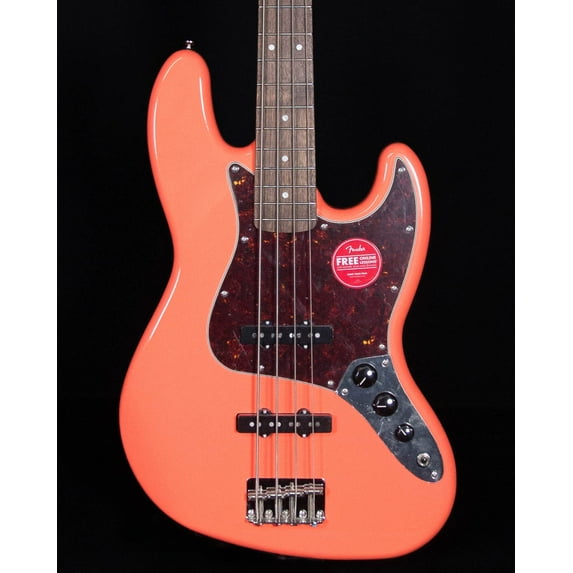 Squier Classic Vibe 60s Jazz Bass, Laurel FB, Tahitian Coral