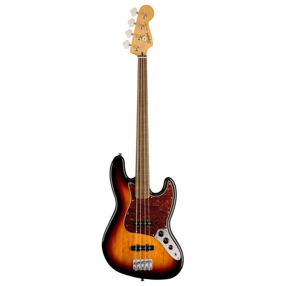Squier Classic Vibe '60s Jazz Bass Fretless (3-Tone Sunburst)