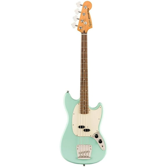 Squier Classic Vibe '60s Mustang Fretted 4-String Solid Body Bass Guitars (Surf Green)
