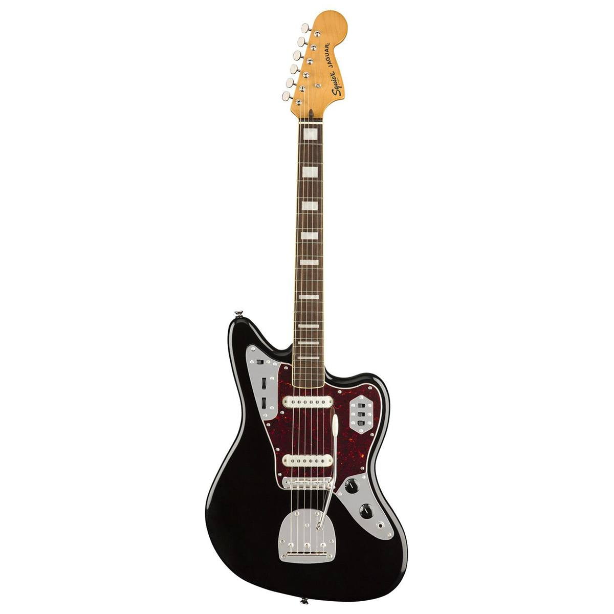 Squier Classic Vibe '70s Jaguar Electric Guitar, Black Squier Classic Vibe '70s Jaguar Electric Guitar, Black