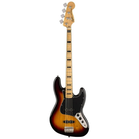 Squier Classic Vibe '70s Jazz Bass 4-String Soft Maple Body Electric Bass Guitar 3-Color Sunburst
