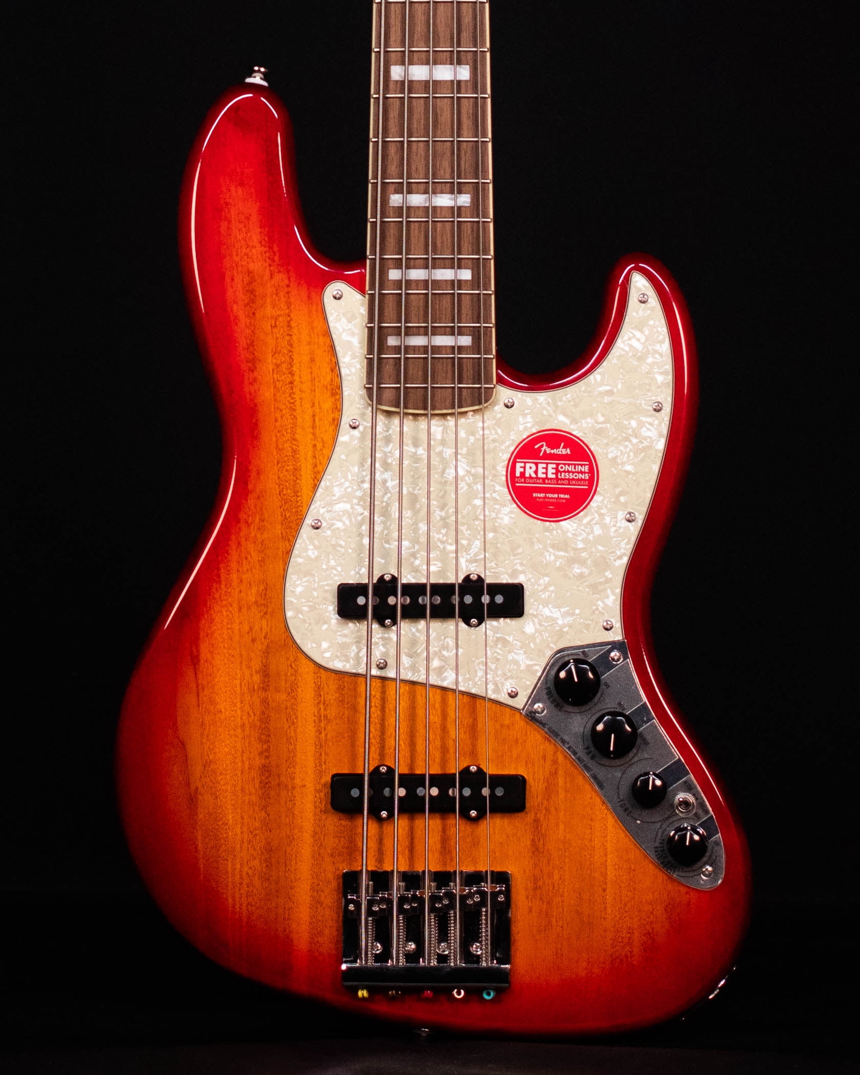 Squier Classic Vibe Active 70s Jazz Bass V, Laurel FB, Sienna Sunburst