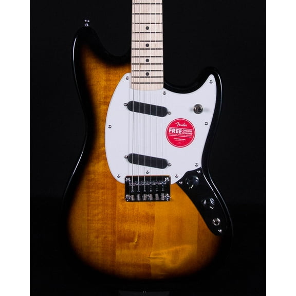 Squier Sonic Mustang, Maple FB, 2-Color Sunburst