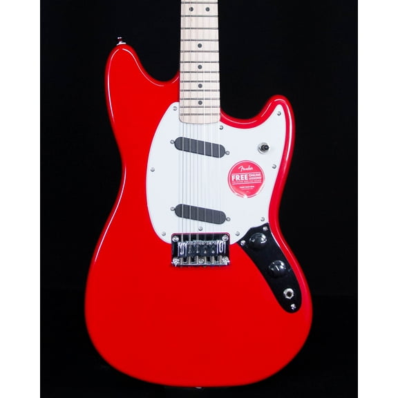 Squier Sonic Mustang - Maple Fingerboard - White Pickguard - Torino Red - 890