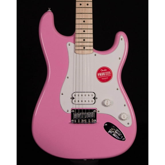 Squier Sonic Stratocaster HT H, Maple FB, Flash Pink