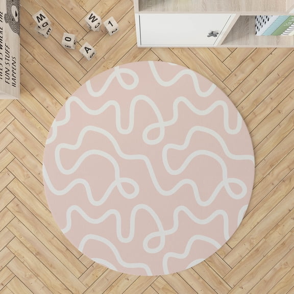Squig Pink Kids Play Mat