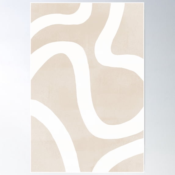 Squiggle Line Art Poster Wall Art, Modern Wall Decor For Living Room Bedroom, 24x36 UNFRAMED