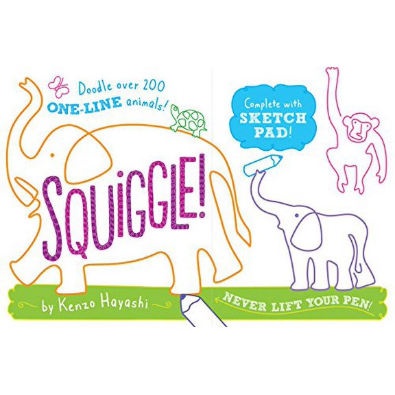 Pre-Owned Squiggle!: Doodle Over 200 One-Line Animals! (Paperback) 152350109X 9781523501090