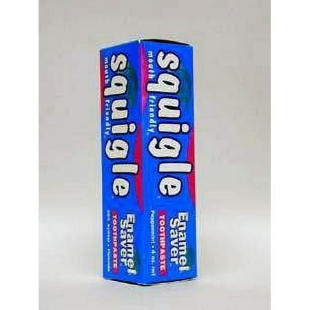 Squigle Enamel Saver Toothpaste, Peppermint, 12 Pack (4 oz. each)