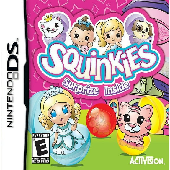 Restored Squinkies: Surprize Inside Nintendo DS Mini-Games Action Adventure Puzzle Physical