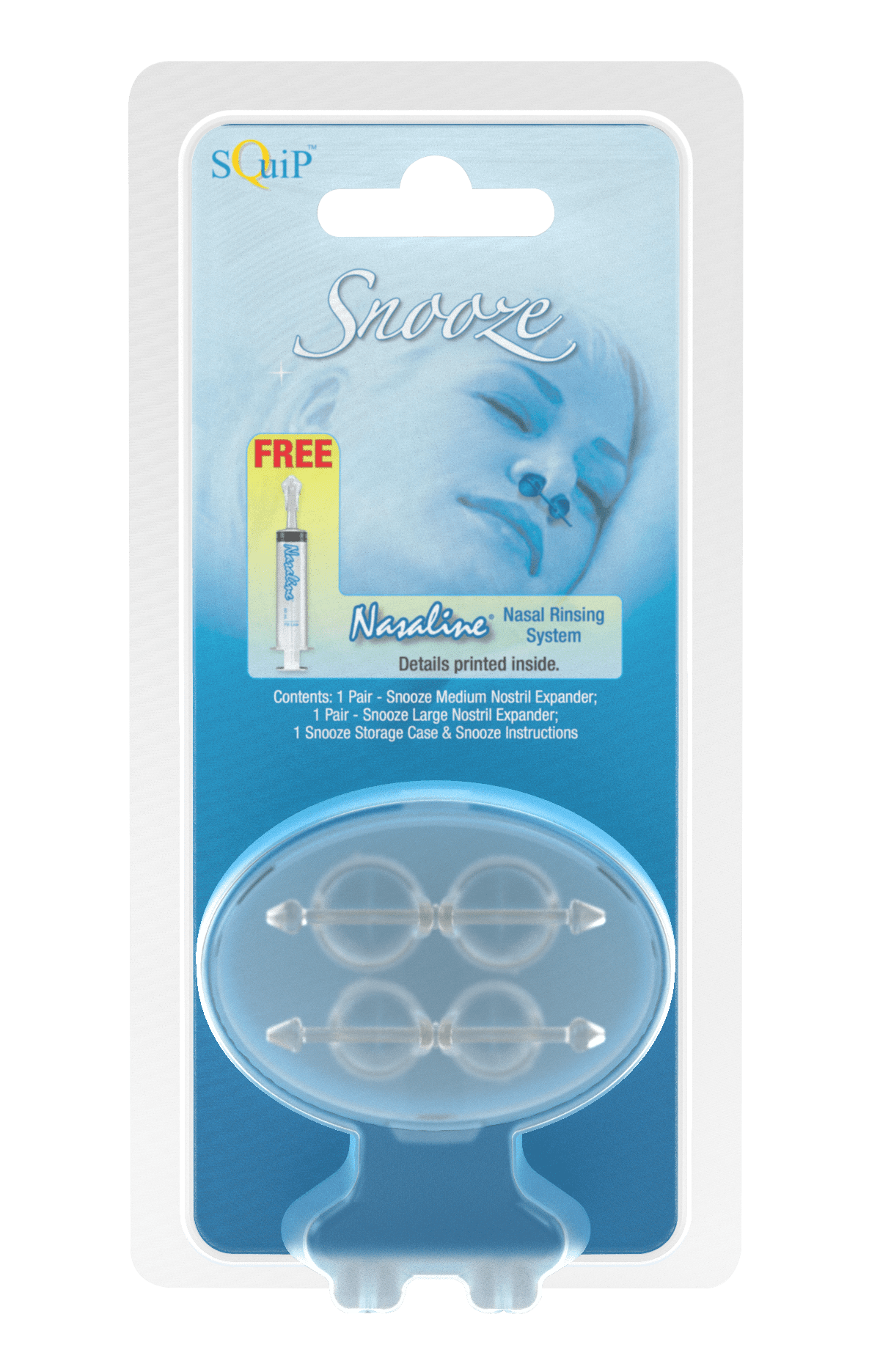 Squip Snooze Nostril Expander Combo. Nasal Dilators