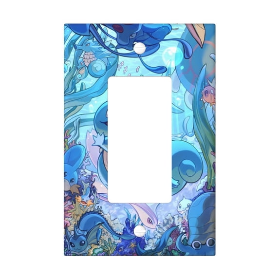 Squir-Tle Switch Plate, Decora Outlet Wall Plate Cover, Decorative Light Switch Cover For Home Kidroom Nursery Bedroom Decor Style U